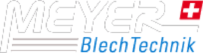 Logo Meyer BlechTechnik AG - weiss mit transparentem Hintergrund